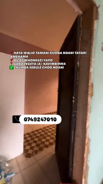 1 Bedroom House for Sale in Goba Tegeta (A) Kavimbirwa, Dar Es Salaam