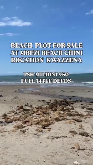 Beach Plot kinauzwa Mbezibeach Kidimbwi, Dar Es Salaam (1000 sqm)