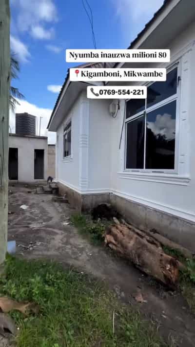 Nyumba ya vyumba vitatu inauzwa Kigamboni Mikwambe, Dar Es Salaam (500 sqm)