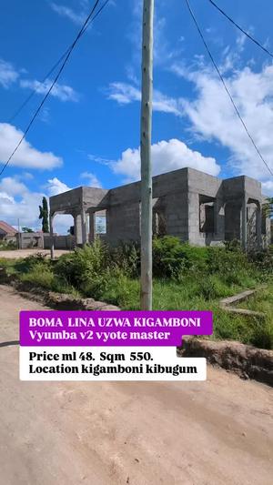 2 Bedrooms House for Sale in Kigamboni Kibugumo, Dar Es Salaam (550 sqm)