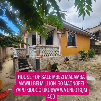 Nyumba ya vyumba vitatu inauzwa Mbezi Malamba Mawili, Dar Es Salaam (400 sqm) Nyumba ya vyumba vitatu inauzwa Mbezi Malamba Mawili, Dar Es Salaam (400 sqm)