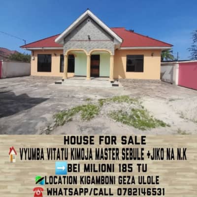 3 Bedrooms House for Rent in Kigamboni, Dar Es Salaam