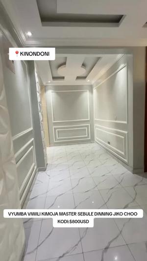 Nyumba ya vyumba viwili inapangishwa Kinondoni, Dar Es Salaam