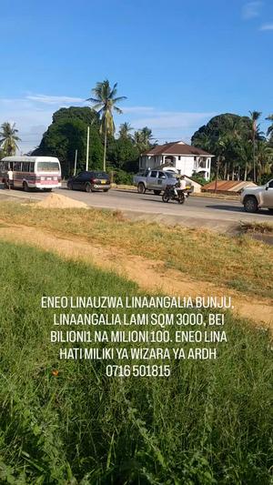 Plot for sale in Bunju, Dar Es Salaam sqm 3000