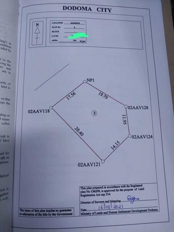 Kiwanja (Commercial Plot) kinauzwa Makole, Dodoma (546 sqm) Kiwanja (Commercial Plot) kinauzwa Makole, Dodoma (546 sqm)