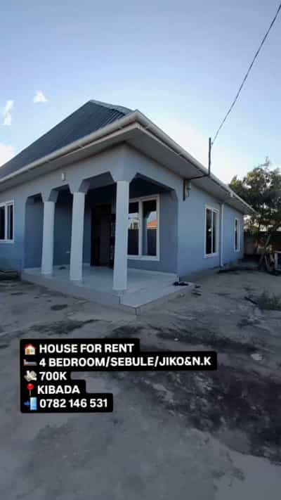 Nyumba ya vyumba vinne inapangishwa Kigamboni Kibada, Dar Es Salaam