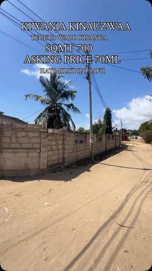 Kiwanja kinauzwa Tegeta Wazo Kisanga, Dar Es Salaam (700 sqm) Kiwanja kinauzwa Tegeta Wazo Kisanga, Dar Es Salaam (700 sqm)