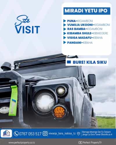 Viwanja vinauzwa Kigamboni Mwembemdogo, Kigamboni Rasibamba, Kigamboni Cheka, Kigamboni Kimbiji Puna, Kibaha Pangani, Kibamba Kibwegere, Kibaha Visiga, Bagamoyo Kerege, Dar Es Salaam