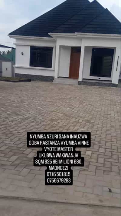 Nyumba ya vyumba vinne inauzwa Goba Rasanza, Dar Es Salaam (825 sqm)