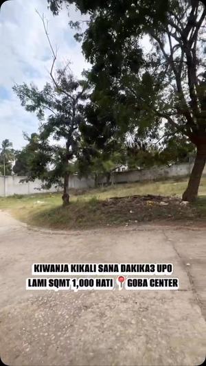 Kiwanja kinauzwa Goba Center, Dar Es Salaam (1000 sqm)