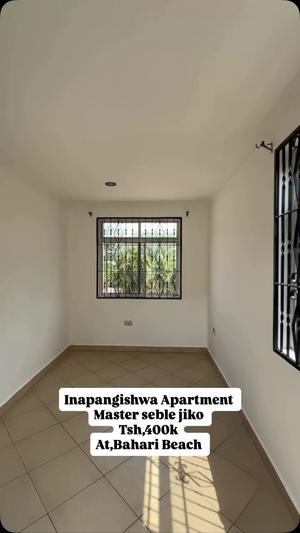 Apartment ya chumba kimoja inapangishwa Bahari Beach, Dar Es Salaam