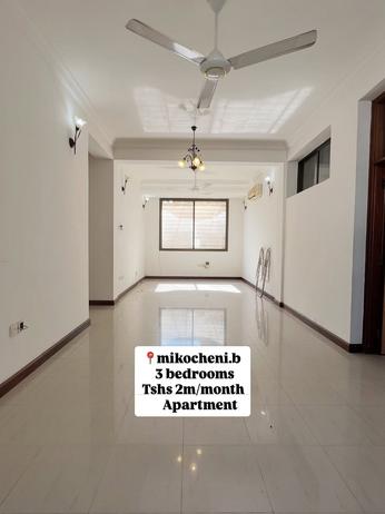 Apartment ya vyumba vitatu inapangishwa Mikocheni, Dar Es Salaam