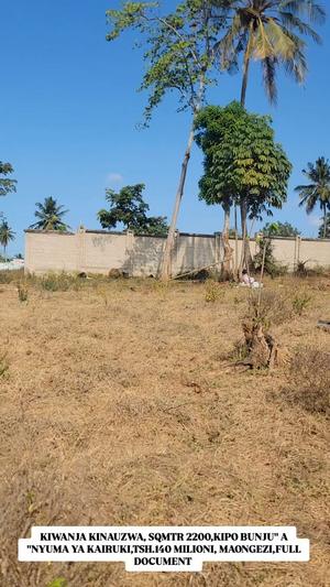 Residential Plot for Sale in Bunju A, Dar Es Salaam (2200 sqm) Residential Plot for Sale in Bunju A, Dar Es Salaam (2200 sqm)