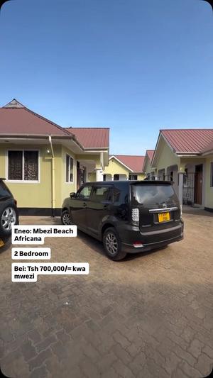 Apartment ya vyumba viwili inapangishwa Mbezi Beach Africana, Dar Es Salaam
