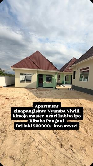 Apartment ya vyumba viwili inapangishwa Kibaha Pangani, Pwani