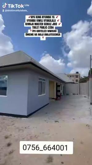 Nyumba ya vyumba viwili inapangishwa Tabata Kinyerezi Mwisho, Dar Es Salaam Nyumba ya vyumba viwili inapangishwa Tabata Kinyerezi Mwisho, Dar Es Salaam
