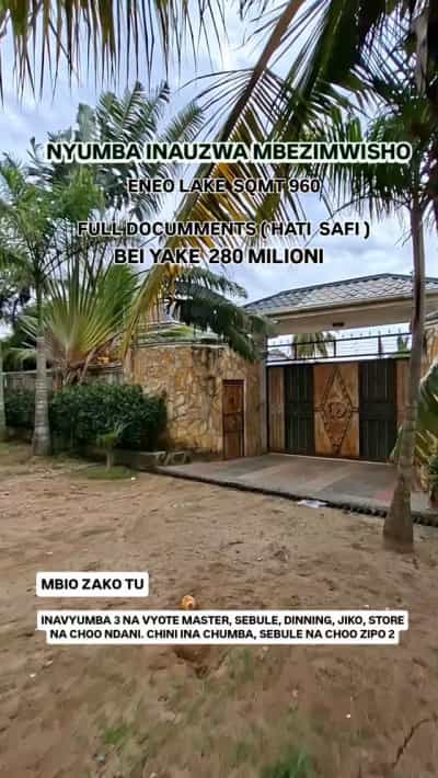 Nyumba ya vyumba vinne inauzwa Mbezi Mwisho, Dar Es Salaam (960 sqm)