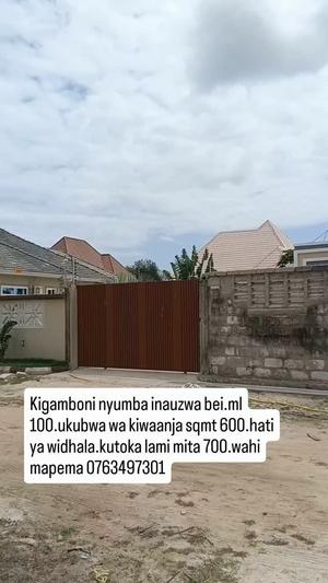 Nyumba inauzwa Kigamboni, Dar Es Salaam (600 sqm)