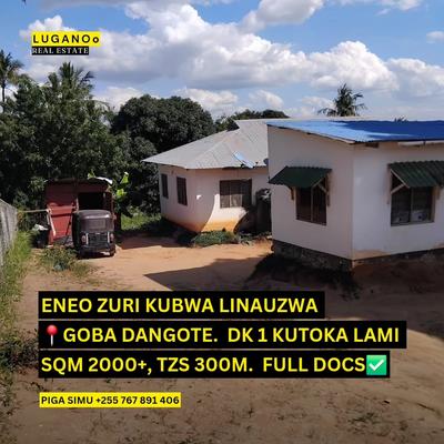 Plot for sale in Goba Mwanzoni, Dar Es Salaam sqm 2000