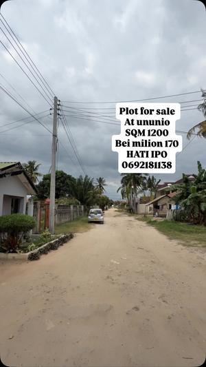 Plot for sale in Ununio, Dar Es Salaam sqm 1200 Plot for sale in Ununio, Dar Es Salaam sqm 1200