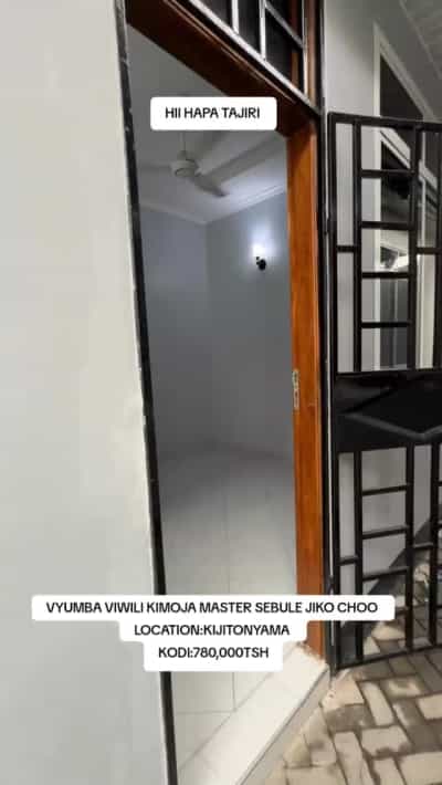 Nyumba ya vyumba viwili inapangishwa Kijitonyama, Dar Es Salaam