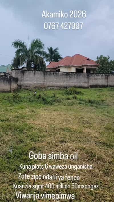 Viwanja vinauzwa Goba Simba Oil, Dar Es Salaam (400 sqm)