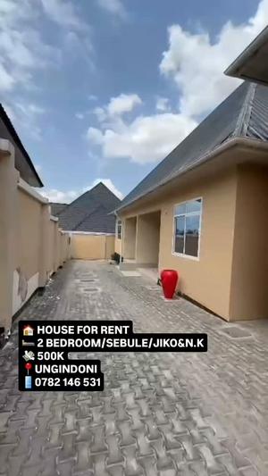 Nyumba ya vyumba viwili inapangishwa Kigamboni Ungindoni, Dar Es Salaam