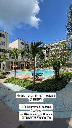 3 Bedrooms Furnished Apartment for Sale in Masaki, Dar Es Salaam