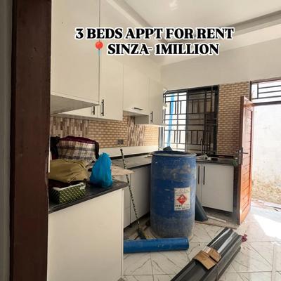 Nyumba ya vyumba vitatu inapangishwa Sinza, Dar Es Salaam