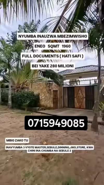 3 Bedrooms House for sale in Mbezi, Dar Es Salaam