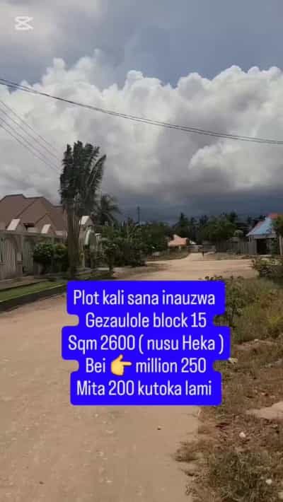 Kiwanja kinauzwa Gezaulole block 15, Dar Es Salaam sqm 2600