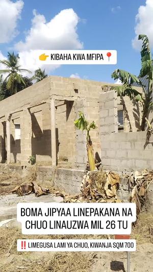Nyumba ya vyumba vitatu inauzwa Kibaha Kwa Mfipa, Pwani (700 sqm)