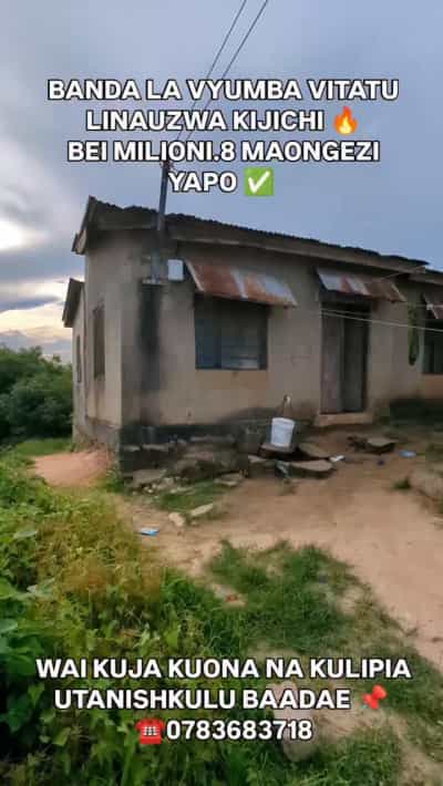 Nyumba ya vyumba vitatu inauzwa Kijichi, Dar Es Salaam