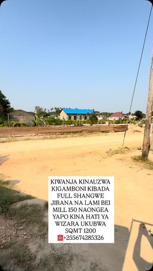 Kiwanja kinauzwa Kibada, Dar Es Salaam sqm 1200 Kiwanja kinauzwa Kibada, Dar Es Salaam sqm 1200