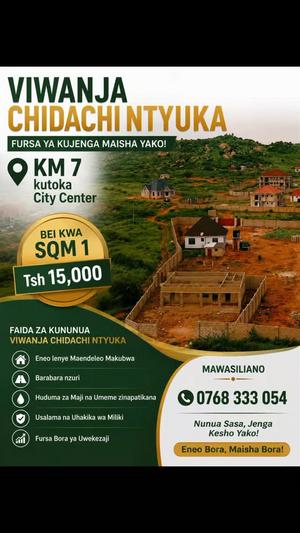 Viwanja vinauzwa Chidachi Ntyuka, Dodoma sqm 390 Viwanja vinauzwa Chidachi Ntyuka, Dodoma sqm 390