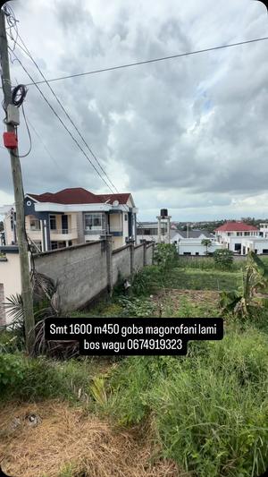 Plot for sale in Goba Magorofani, Dar Es Salaam sqm 1600 Plot for sale in Goba Magorofani, Dar Es Salaam sqm 1600