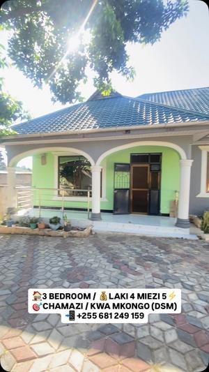 Nyumba ya vyumba vitatu inapangishwa Chazi Kwa Mkongo, Pwani Nyumba ya vyumba vitatu inapangishwa Chazi Kwa Mkongo, Pwani