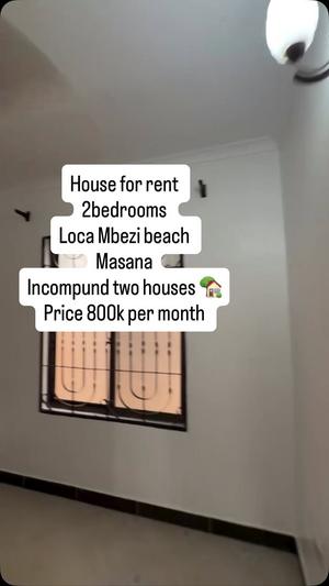 Nyumba ya vyumba viwili inapangishwa Mbezi Beach Massana, Dar Es Salaam Nyumba ya vyumba viwili inapangishwa Mbezi Beach Massana, Dar Es Salaam
