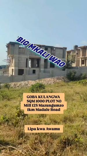 Residential Plot for Sale in Goba Kulangwa, Dar Es Salaam (1000 sqm) Residential Plot for Sale in Goba Kulangwa, Dar Es Salaam (1000 sqm)