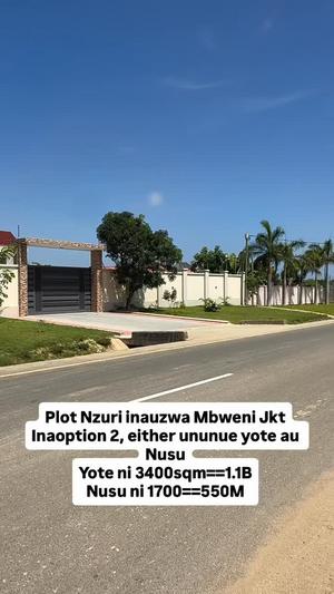 Kiwanja (Residential/Commercial) kinauzwa Mbweni Jkt, Dar Es Salaam (1700 sqm)