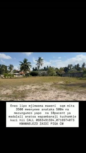 Kiwanja kinauzwa Mjimwema Maweni, Dar Es Salaam (3500 sqm) Kiwanja kinauzwa Mjimwema Maweni, Dar Es Salaam (3500 sqm)