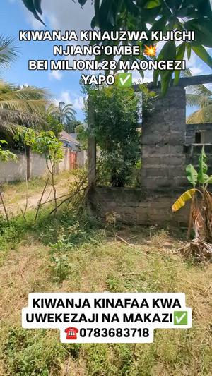 Residential Plot for Sale in Kijichi Njiang'ombe, Dar Es Salaam Residential Plot for Sale in Kijichi Njiang'ombe, Dar Es Salaam