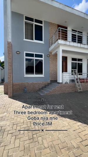 Apartment ya vyumba vitatu inapangishwa Goba Njia Nne, Dar Es Salaam Apartment ya vyumba vitatu inapangishwa Goba Njia Nne, Dar Es Salaam
