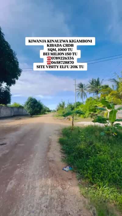 Residential Plot for Sale in Kibada CRDB, Kigamboni, Dar Es Salaam (1000 sqm)