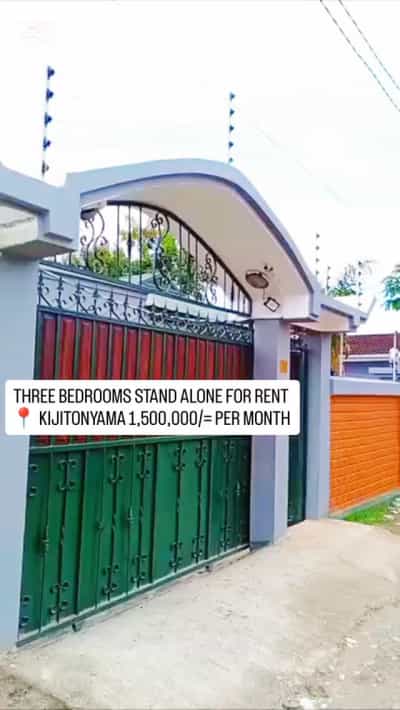 Nyumba ya vyumba vitatu inapangishwa Kijitonyama, Dar Es Salaam