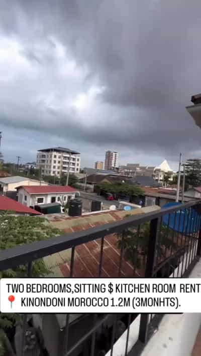 Apartment ya vyumba viwili inapangishwa Kinondoni Morocco, Dar Es Salaam