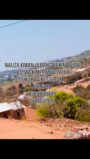 Kiwanja kinauzwa Bangwe, Kigoma (533 sqm)