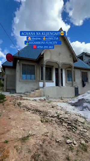 Nyumba ya vyumba vitatu inauzwa Kigamboni Funcity, Dar Es Salaam (400 sqm)