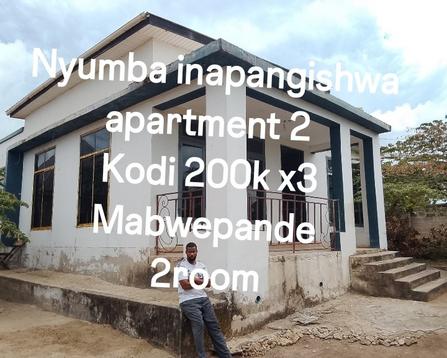 Apartment ya vyumba viwili inapangishwa Bunju B Mabwepande, Dar Es Salaam Apartment ya vyumba viwili inapangishwa Bunju B Mabwepande, Dar Es Salaam