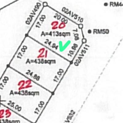 Kiwanja (Residential/Commercial) kinauzwa Ntyuka Mhande, Dodoma (413 sqm)
